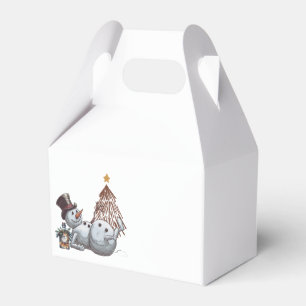 Ballotins Bonhomme de neige ivre avec une bouteille de whisk