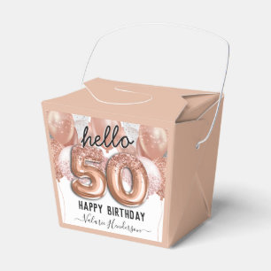 Ballotins Bonjour 50 Parties scintillant rose Balloons d'ann