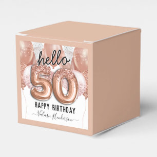 Ballotins Bonjour 50 Parties scintillant roses Ballons d'ann