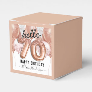 Ballotins Bonjour 70 Parties scintillant rose Balloons d'ann