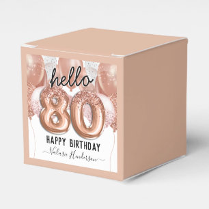 Ballotins Bonjour 80 Parties scintillant rose Balloons d'ann