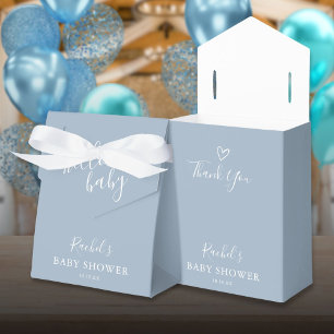 Ballotins Bonjour Baby Shower Bébé Garçon Bleu Poussiéreux C