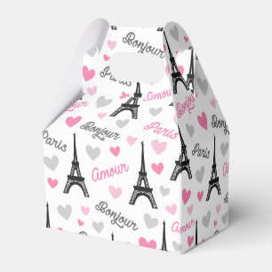 Ballotins Bonjour Paris motif party boîte de préférence
