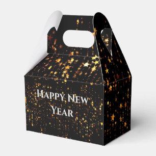 Ballotins Bonne année à paillettes noires