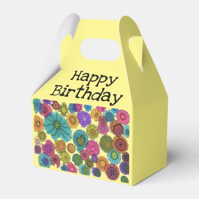 Ballotins Bonne boîte de traitement d'anniversaire (Verso)
