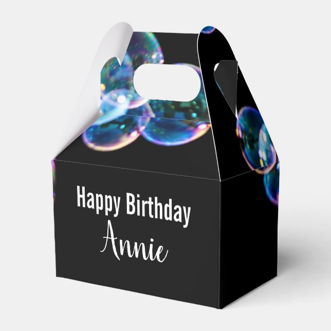Ballotins Bonne Bulles de savon d'anniversaire avec nom pers (Verso)