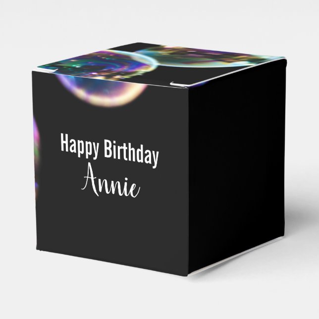 Ballotins Bonne Bulles de savon d'anniversaire avec nom pers (Verso)