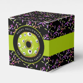 Ballotins Bonne Halloween Monster Vert Saupoudrer de beignes