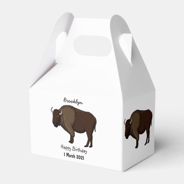Ballotins Bonne illustration de bison américain (Verso)