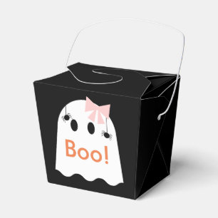 Ballotins Boo ! Boîte cadeau Halloween Ghost GIrl Black Favo