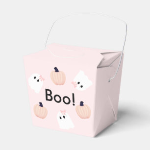 Ballotins Boo Halloween Ghost Girl & Citrouille mignon rose