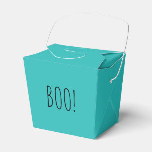 Ballotins Boo turquoise simple typographie drôle mignon Hall