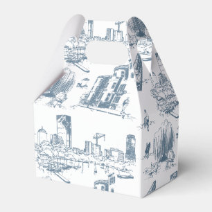Ballotins Boston Toile Blue