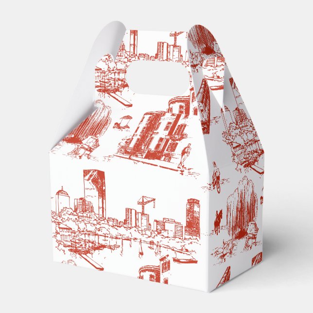 Ballotins Boston Toile Red (Verso)