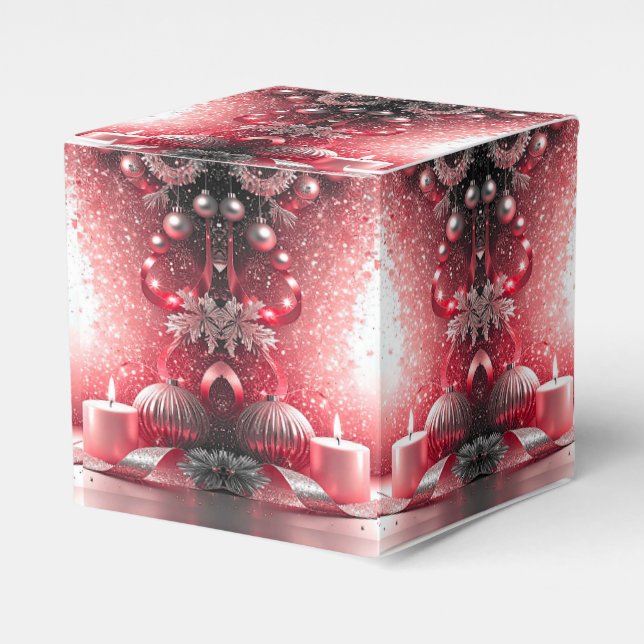 Ballotins Bougies rouges Ballotin de Noël décoratif (Verso)