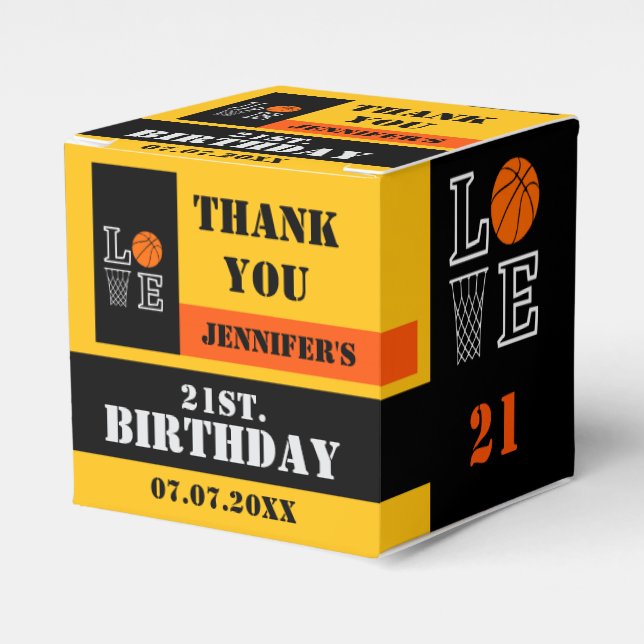 Ballotins Boules de basket, Cadeau de joueur de basket, Anni (Verso)