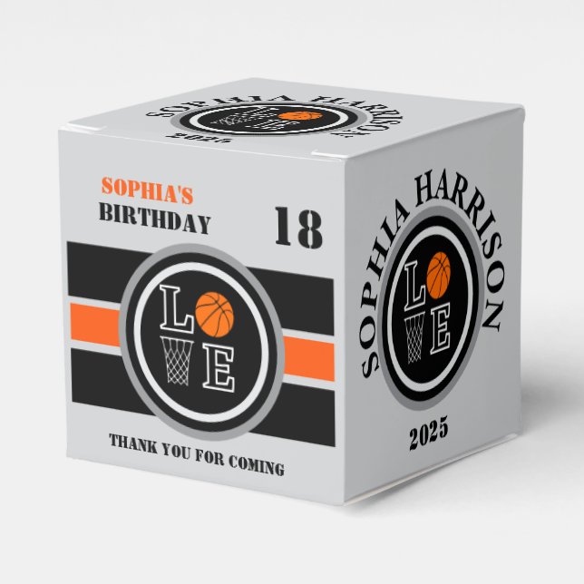 Ballotins Boules de basket, Cadeau de joueur de basket, Anni (Verso)