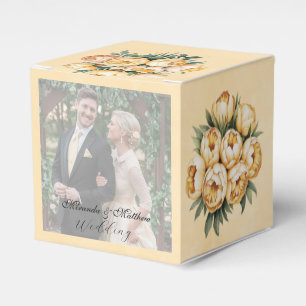 Ballotins Bouquet de rose jaune-beurre photo Mariage