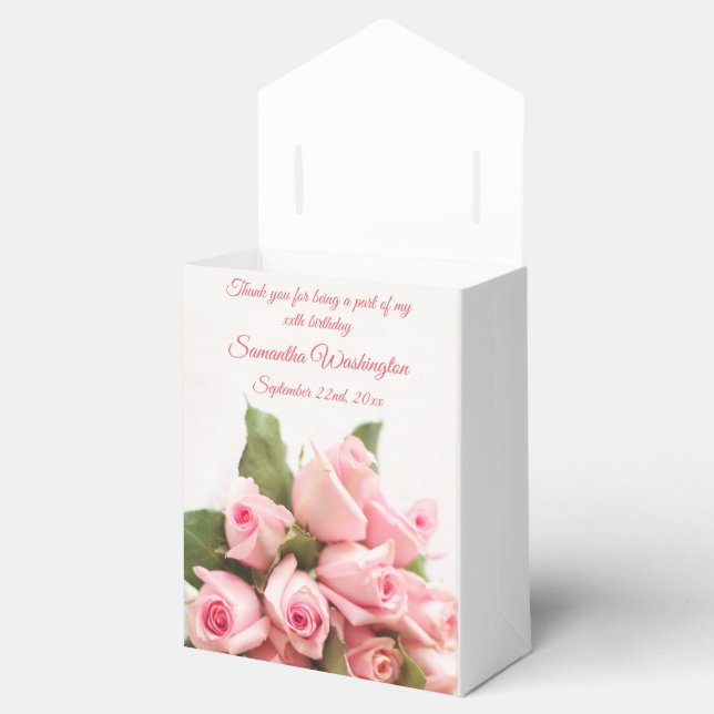 Ballotins Bouquet de rose romantique Anniversaire (Ouvert)