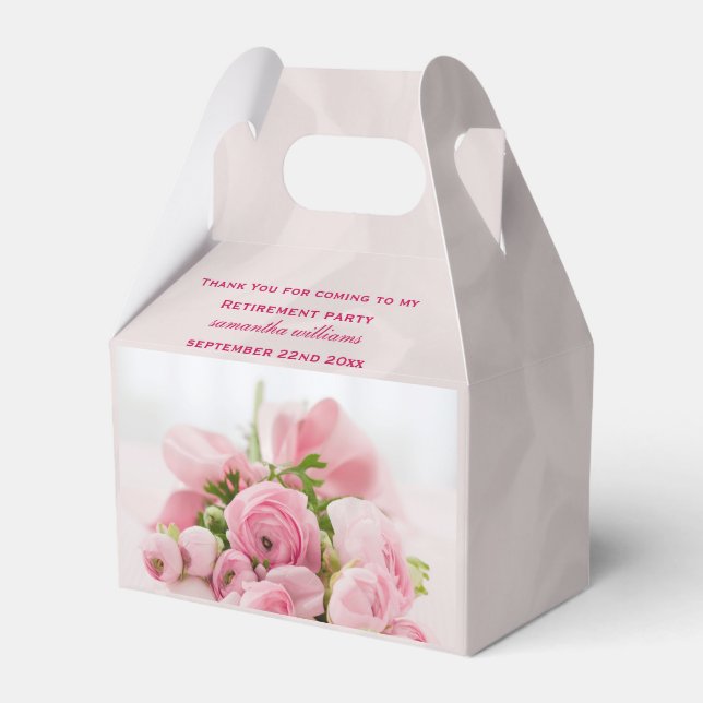 Ballotins Bouquet Du Parti De Retraite Rose Roses (Verso)