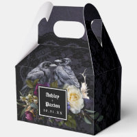 Bouquet floral gothique Moody sur dentelle noire L