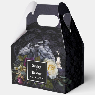 Ballotins Bouquet floral gothique Moody sur dentelle noire L