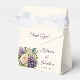 Ballotins Bouquet-Mariage de fleurs violettes d'aquarelle