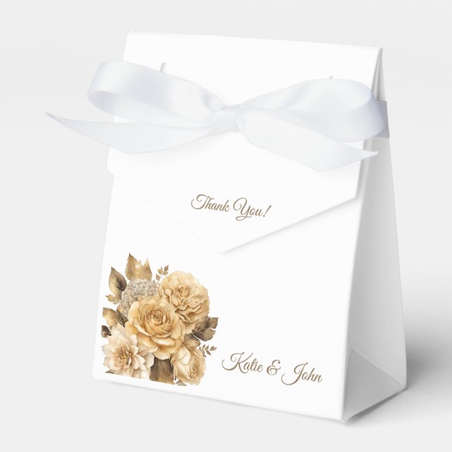 Ballotins Bouquet-Merci Mariage-Fleur neutre (Verso)