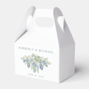 Ballotins Bouquet Succulent Floral Mariage Favor Box
