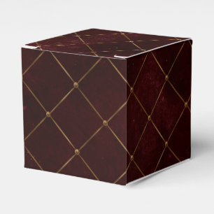 Ballotins Bourgogne et Or Luxe Antique Treillis