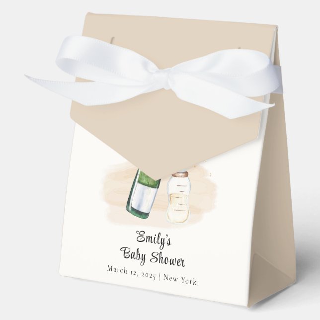Ballotins Bouteilles Poppin moderne Baby shower Champagne (Recto)