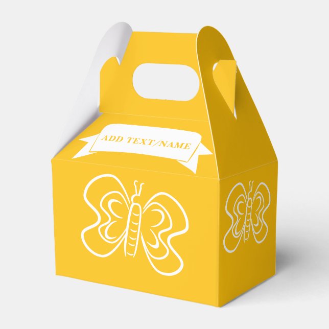 Ballotins Bouton Dessin Personnalisé Jaune (Arrière)
