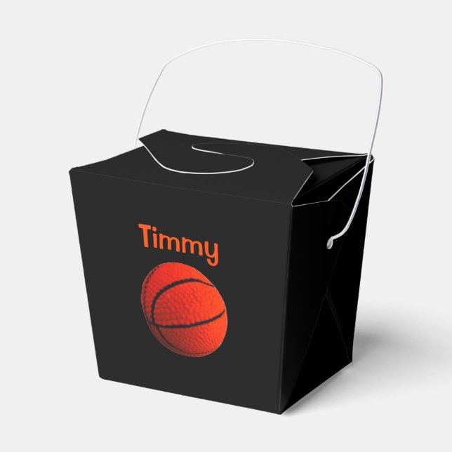 Ballotins Bouts de basket Orange Noir (Verso)