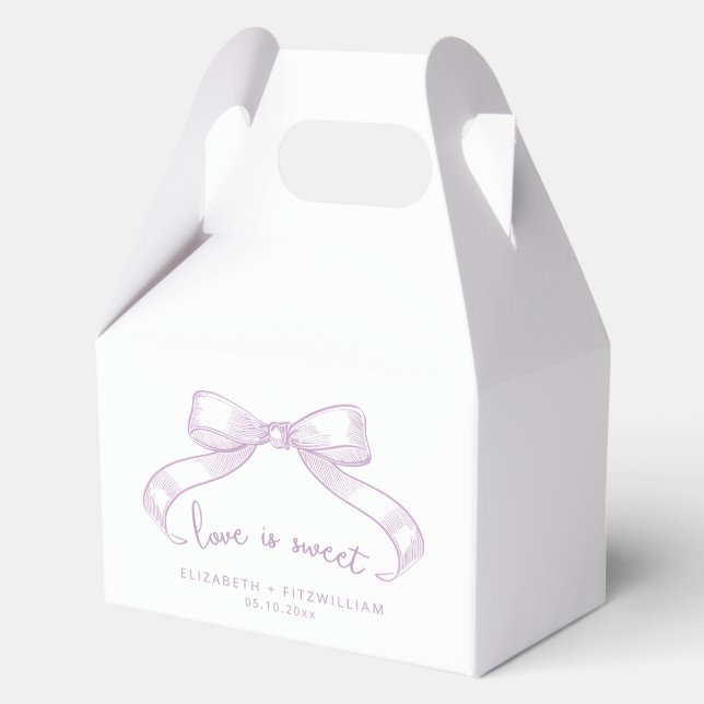 Ballotins Bow à croquis romantique | Lilac Love is Sweet (Recto)