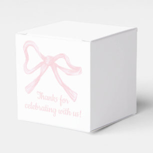 Ballotins Bow rose, ruban rose personnalisé