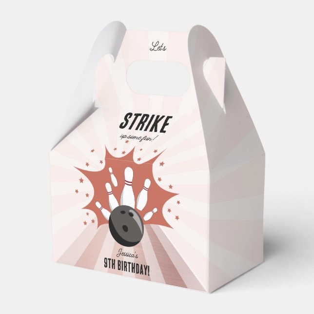Ballotins Bowling Grève Un Amusant Anniversaire Rose Gold Gi (Verso)