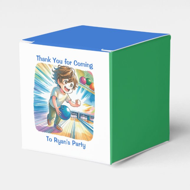 Ballotins Bowling Party Boy's Anime Birthday (Verso)