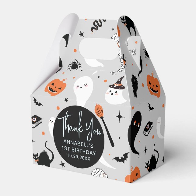 Ballotins Boy Halloween Birthday Party (Verso)