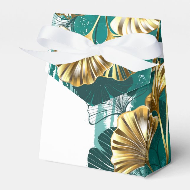 Ballotins Branche avec Feuilles d'or Ginko Biloba (Verso)