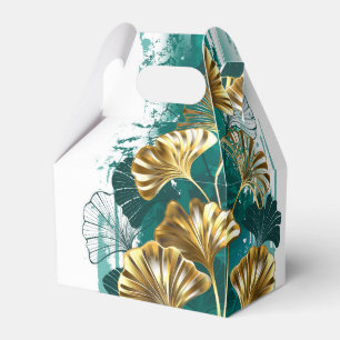 Ballotins Branche avec Feuilles d'or Ginko Biloba