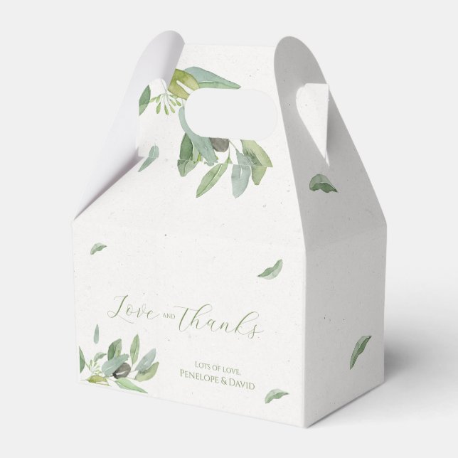 Ballotins Branche de feuilles d'olive de Toscane moderne (Arrière)