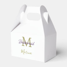 Bride tribe monogram bridal shower simple golden p