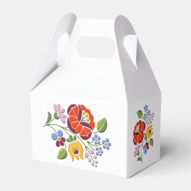 Ballotins Broderie Kalocsa - Motif d'art populaire hongrois (Verso)