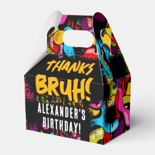 Ballotins Bruh Néon Graffiti Hip Hop Street Art Anniversaire