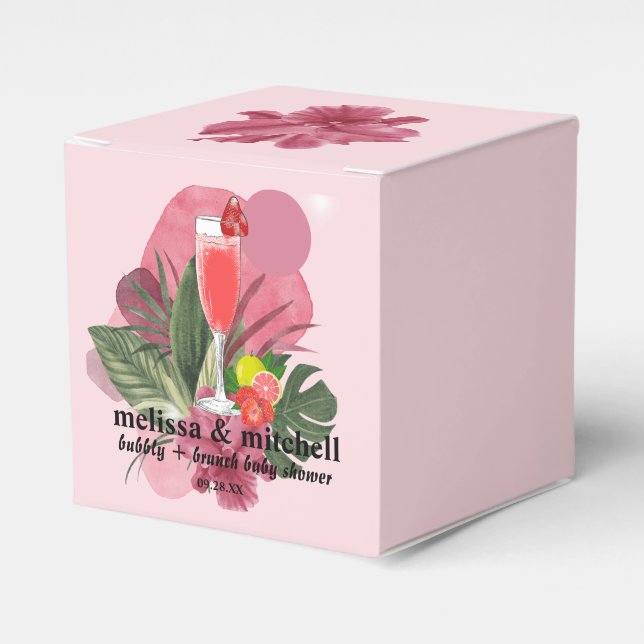 Ballotins Bubbly brunch mimosa baby shower merci (Verso)