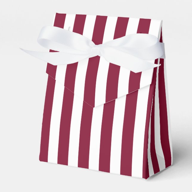 Ballotins Burgundy et blanc rayures de bonbons (Verso)
