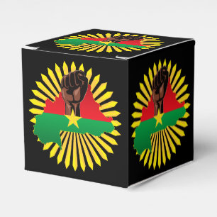 Ballotins Burkina Faso Carte, drapeau et première révolution