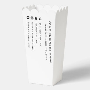 Ballotins BusinessName Info Société Promotional Popcorn Box