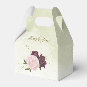 Ballotins cabernet rose fleuri mariage