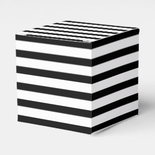 Ballotins Cadeau à rayures horizontales noires et blanches m